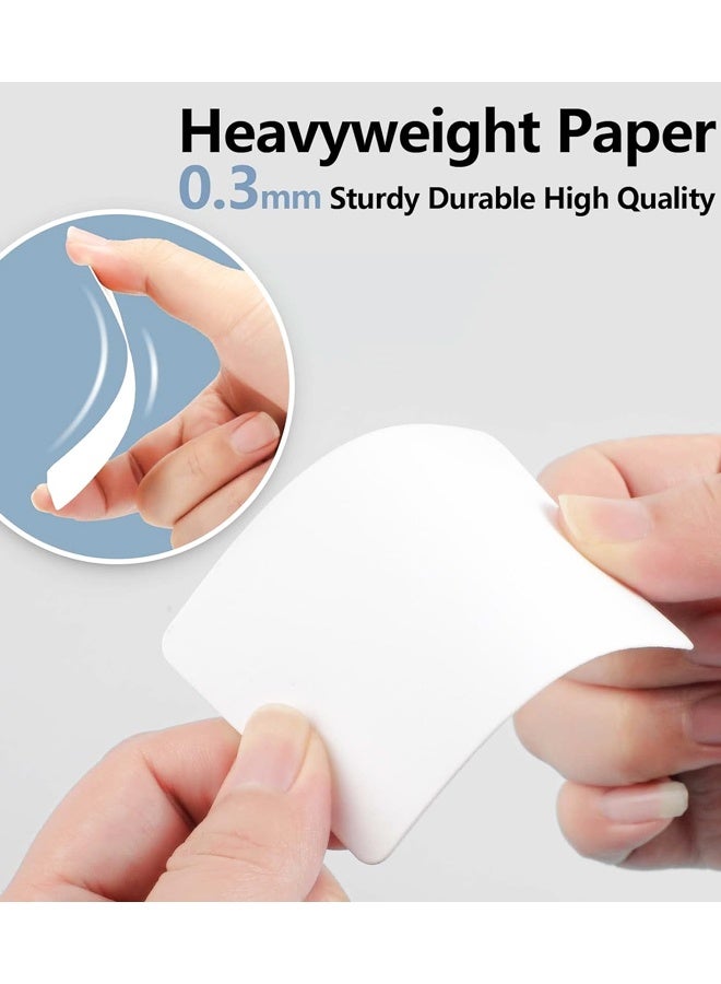 200Pcs Blank Business Cards, 3.5" x 2" White Cardstock, Words Message Notes paper Tags, Mini Craft Cardboard Festival gifts - Image 4